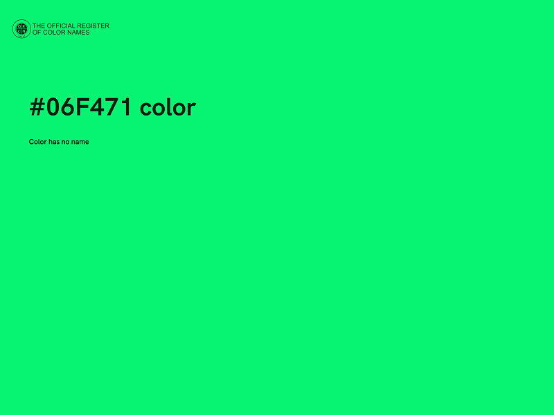 #06F471 color image