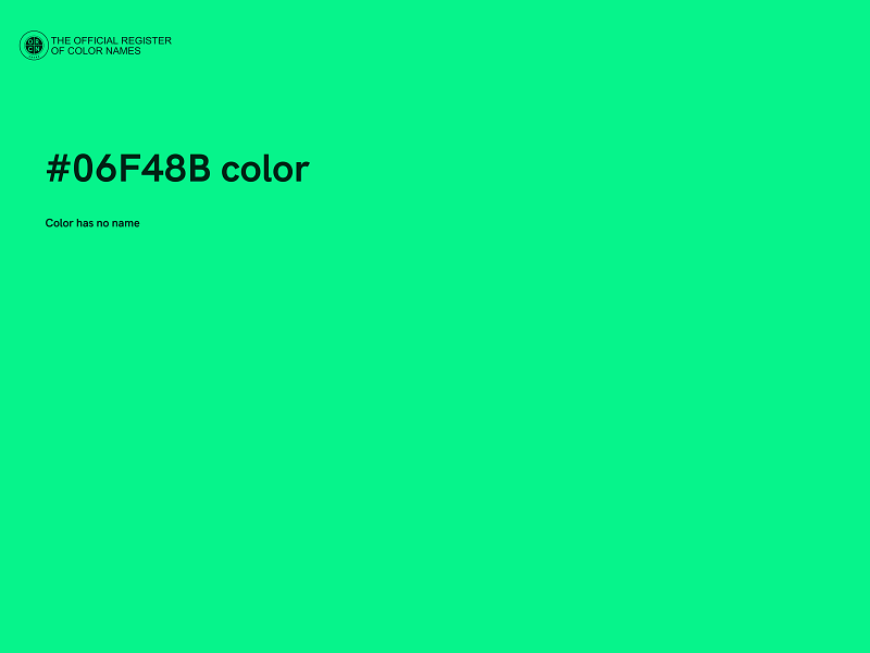 #06F48B color image