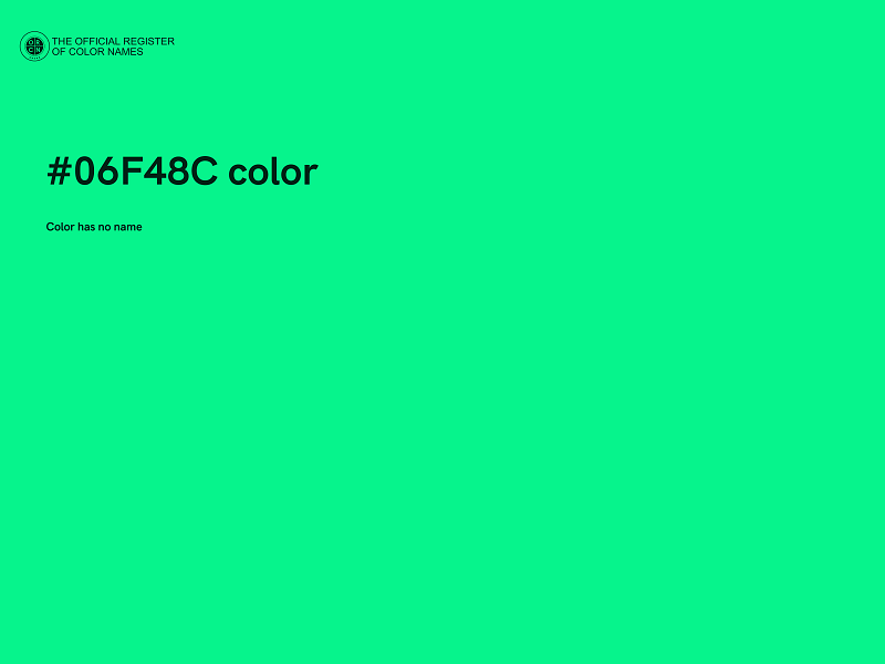 #06F48C color image