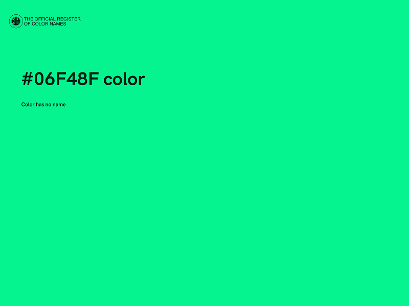#06F48F color image