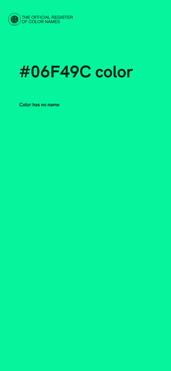 #06F49C color image