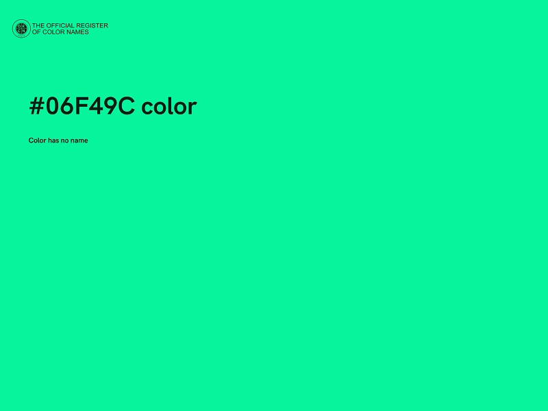#06F49C color image