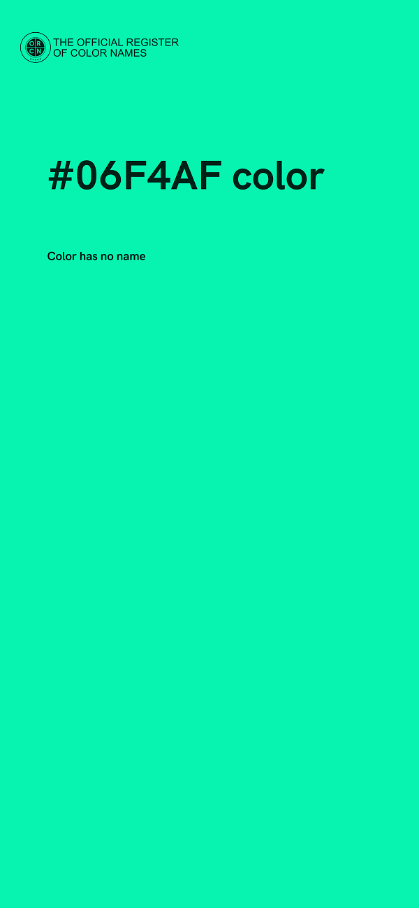 #06F4AF color image