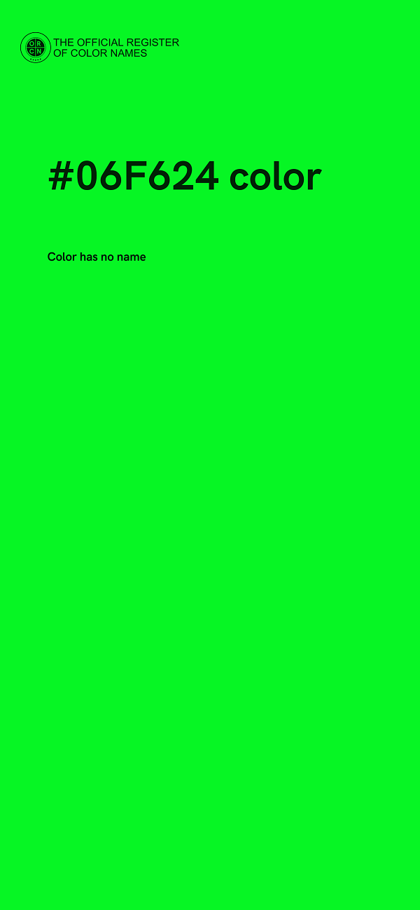 #06F624 color image