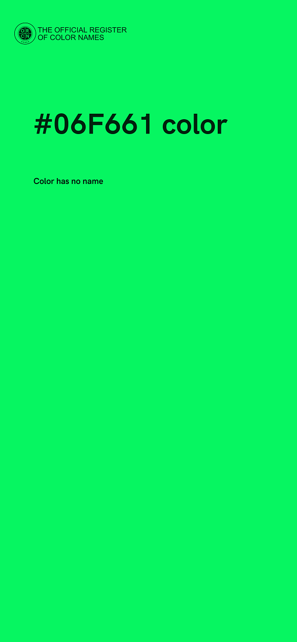 #06F661 color image