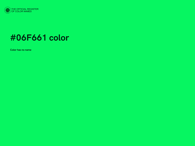 #06F661 color image