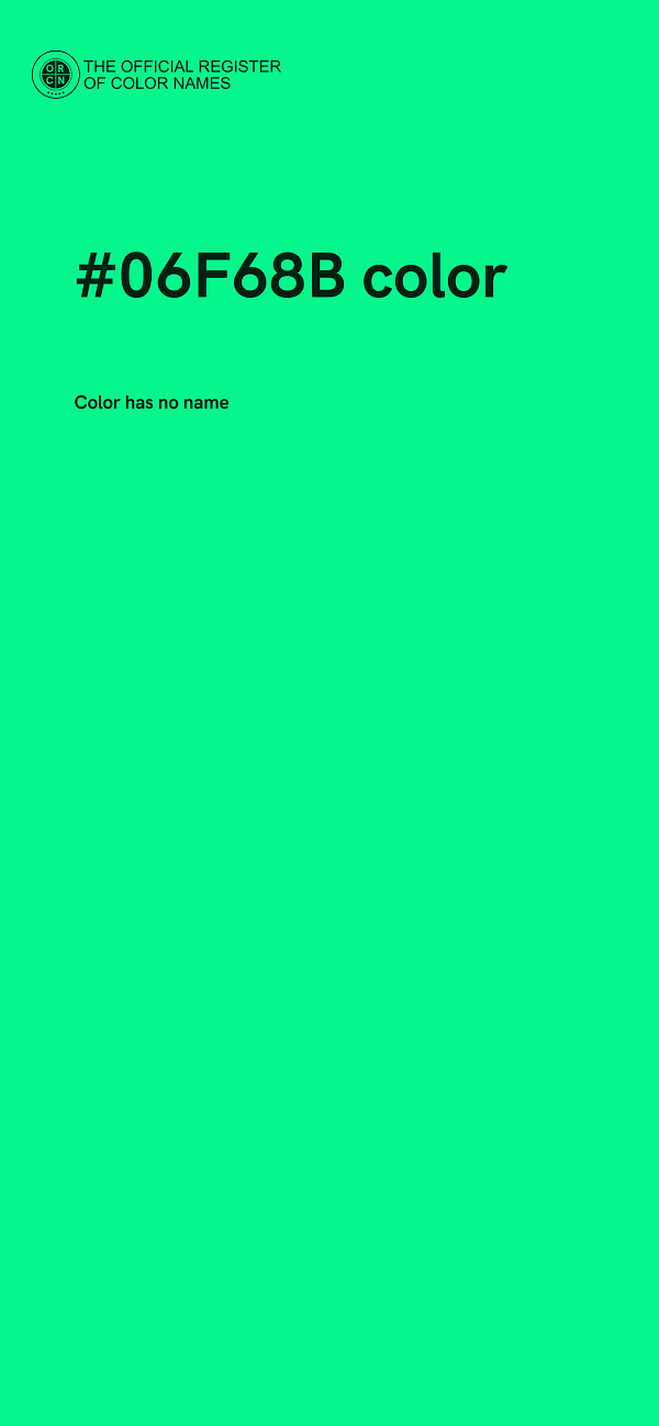 #06F68B color image