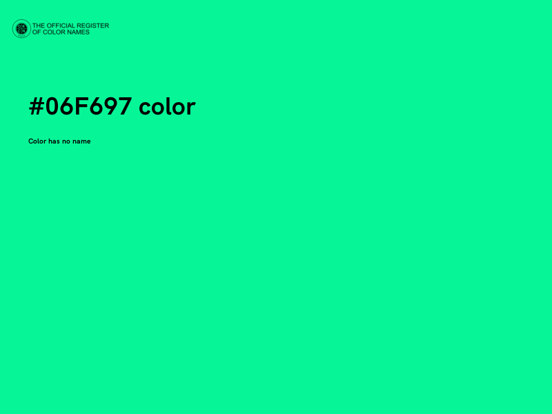 #06F697 color image