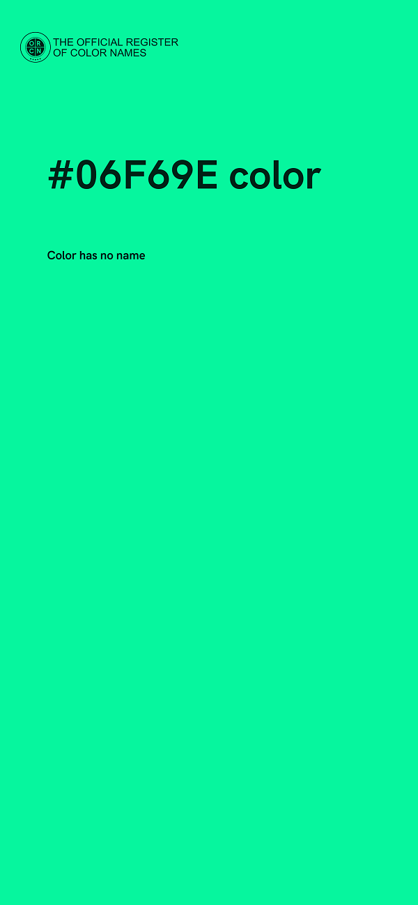 #06F69E color image