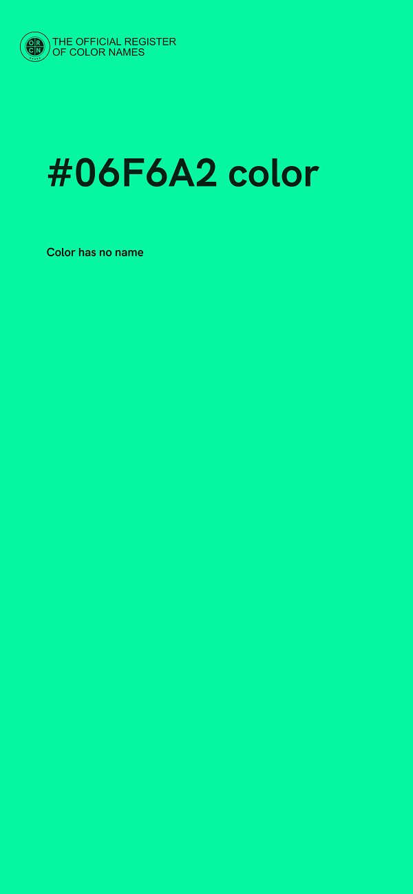 #06F6A2 color image