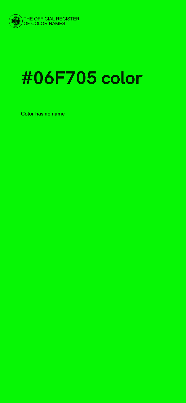 #06F705 color image