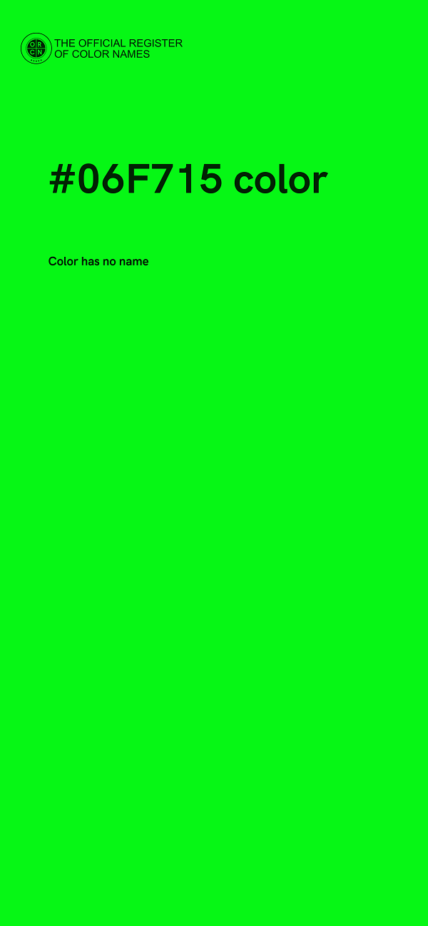 #06F715 color image