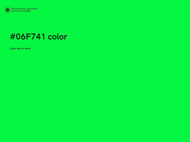 #06F741 color image