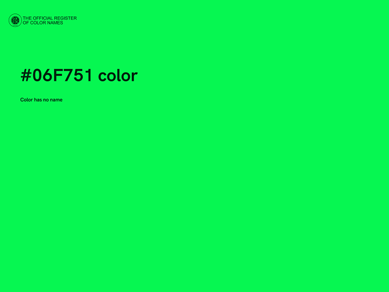 #06F751 color image