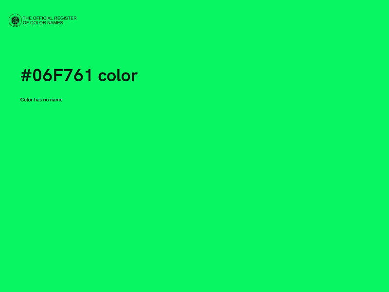#06F761 color image
