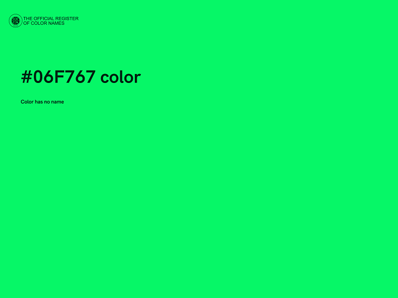 #06F767 color image