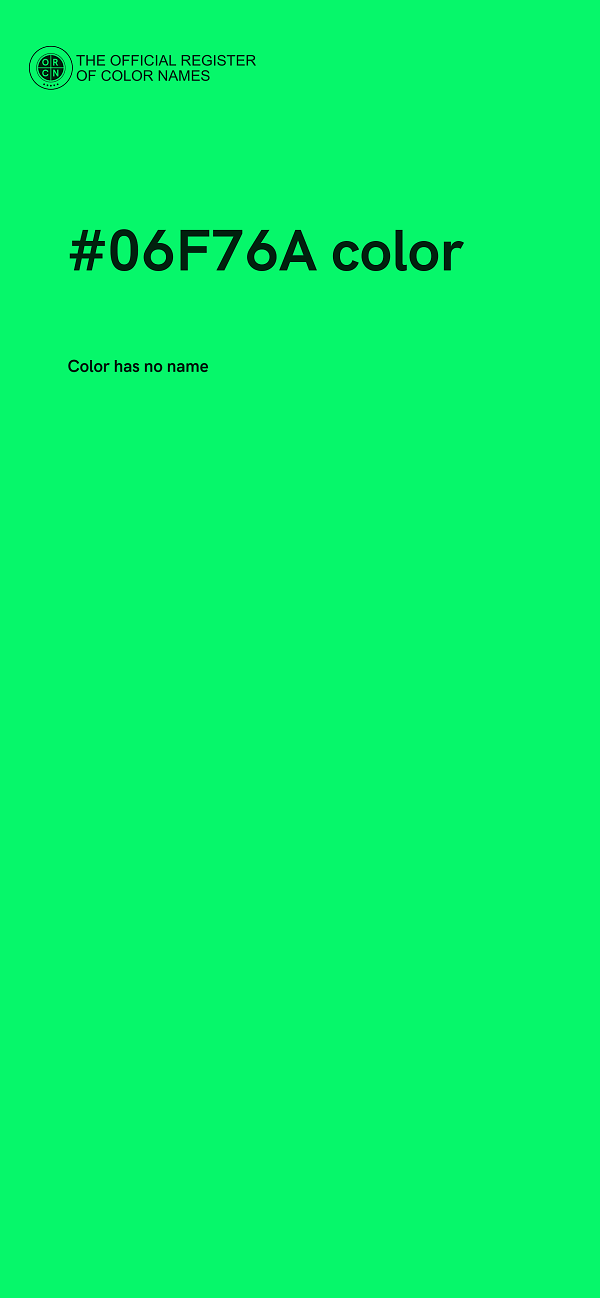 #06F76A color image