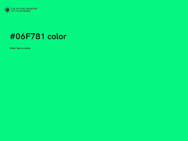 #06F781 color image