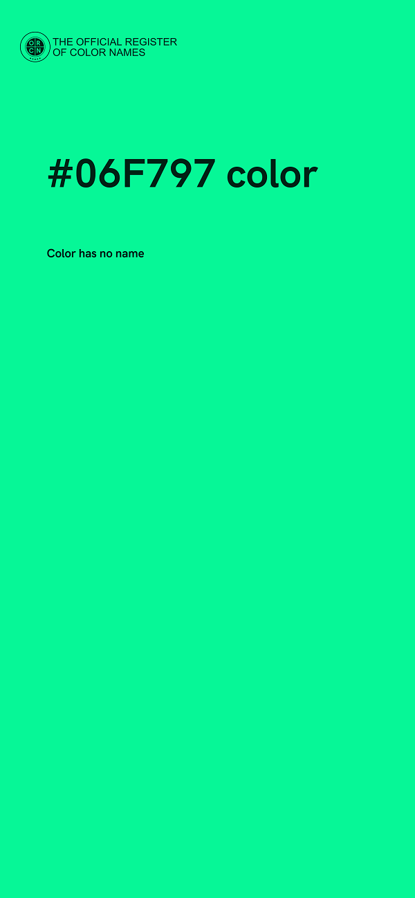 #06F797 color image