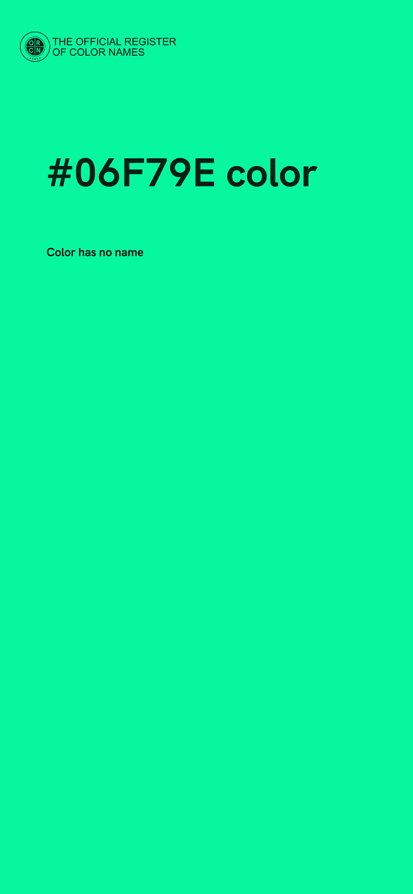 #06F79E color image