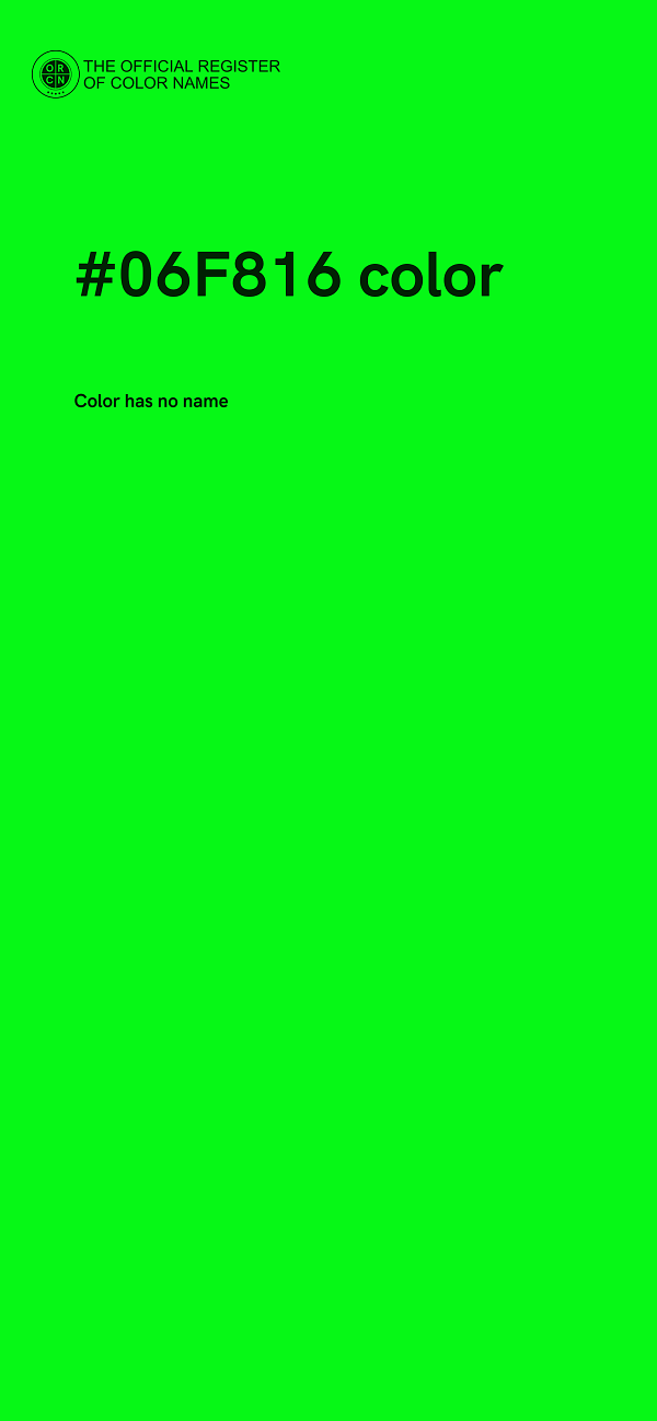 #06F816 color image