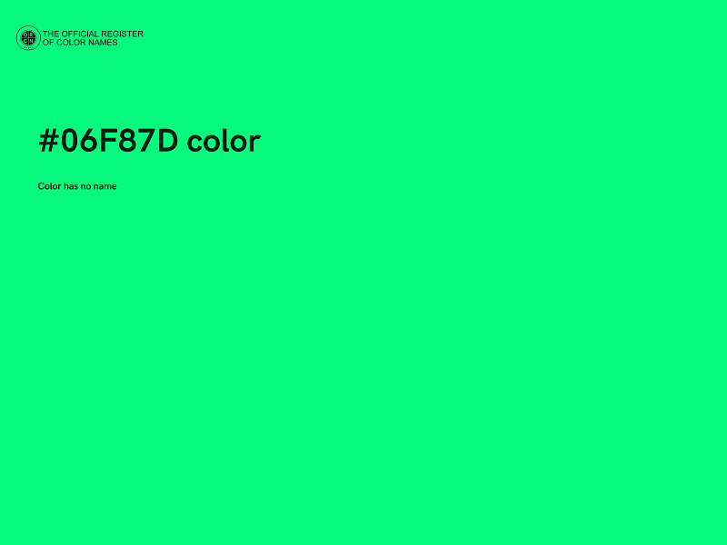 #06F87D color image