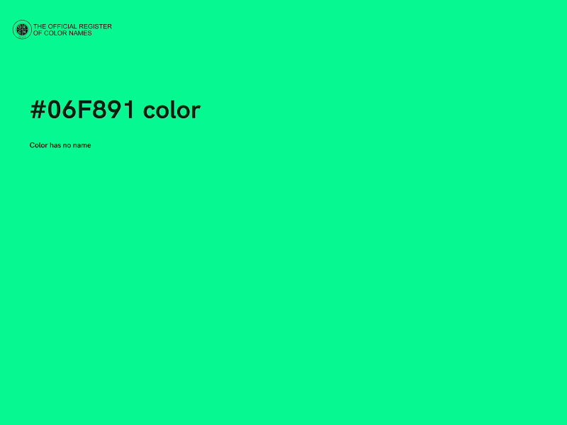 #06F891 color image