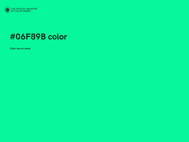 #06F89B color image