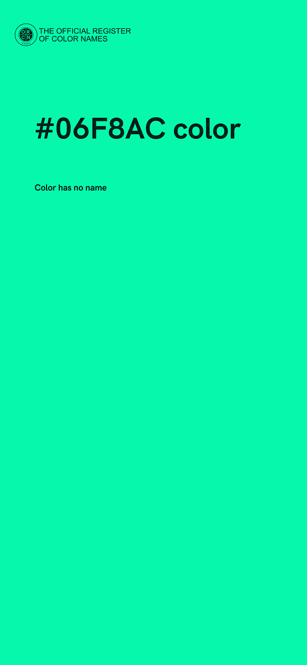 #06F8AC color image