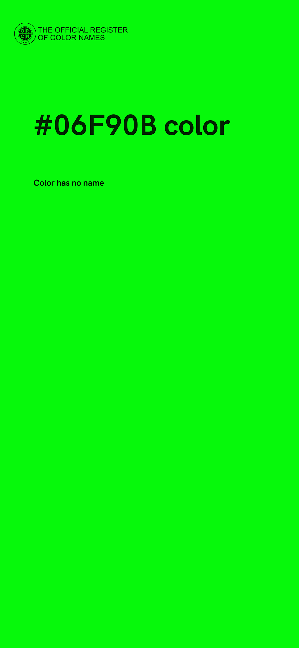 #06F90B color image