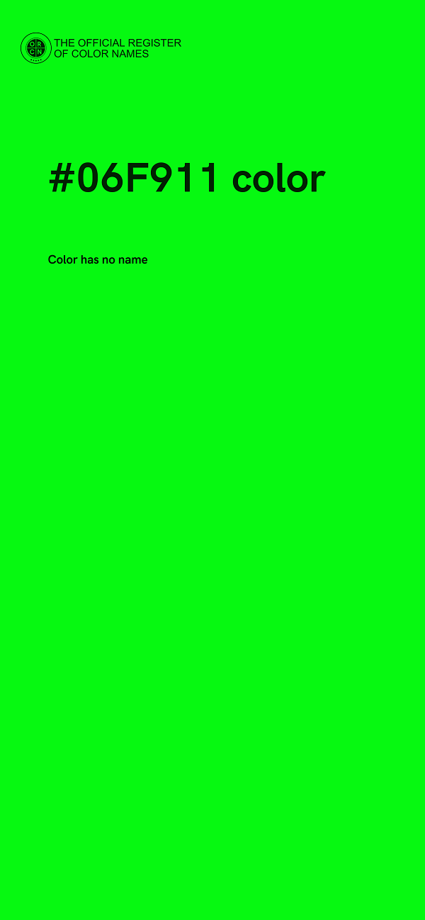 #06F911 color image
