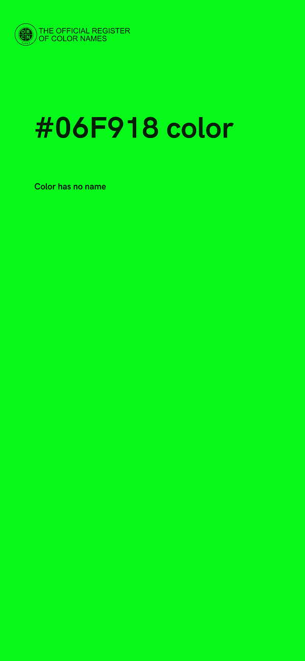 #06F918 color image