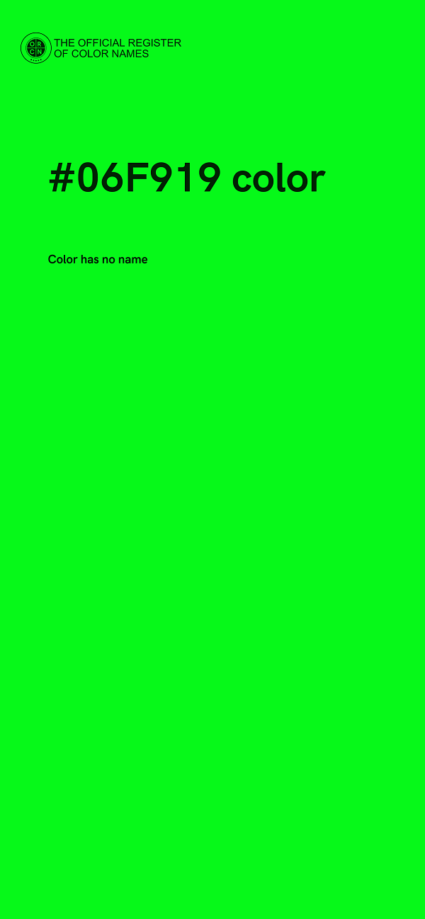 #06F919 color image