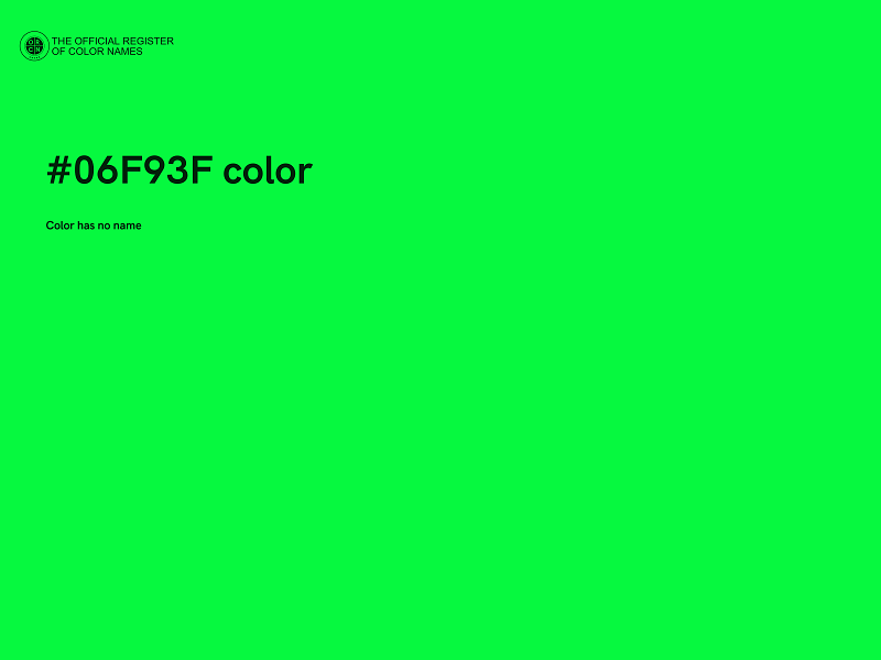 #06F93F color image
