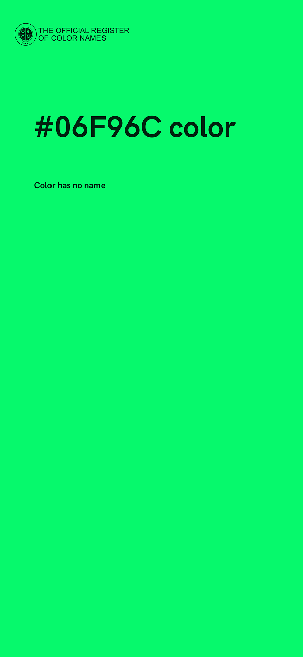 #06F96C color image
