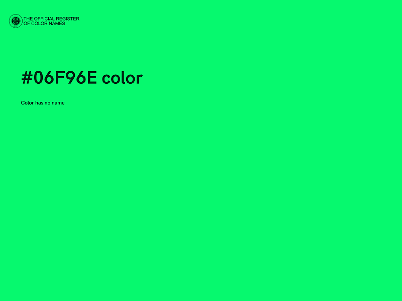 #06F96E color image
