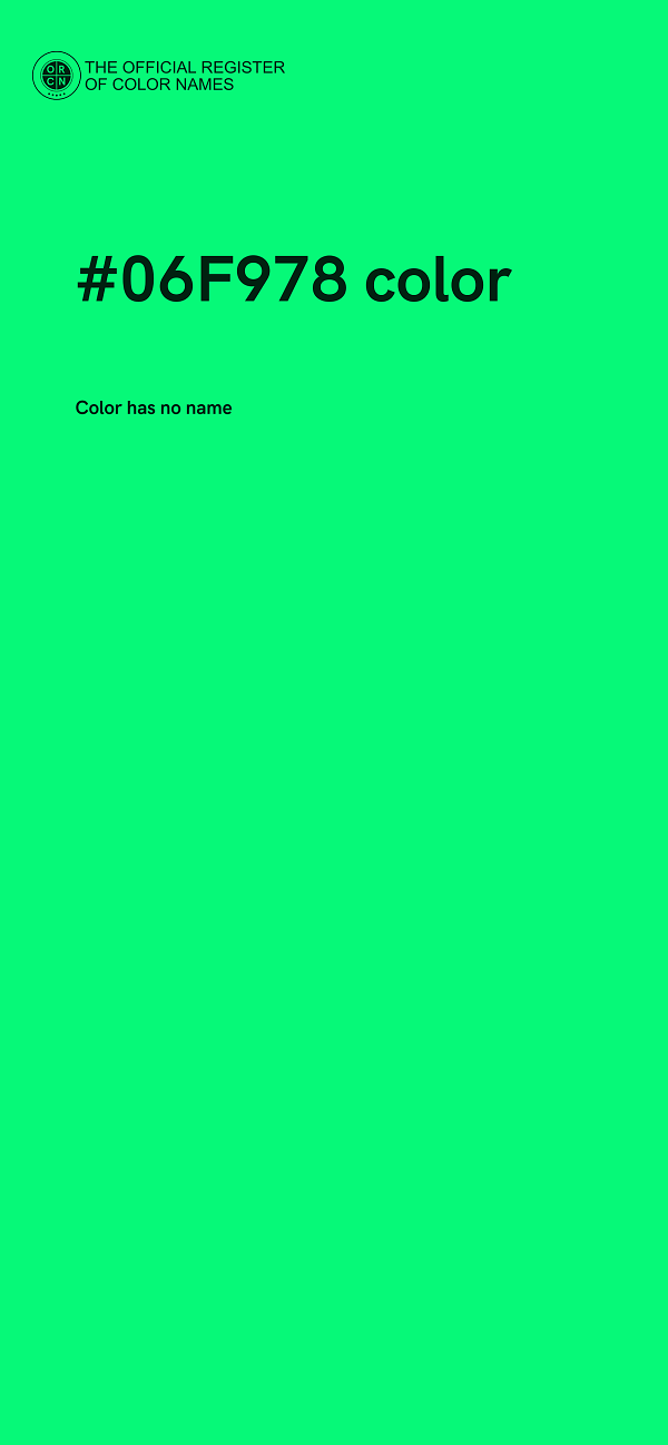 #06F978 color image