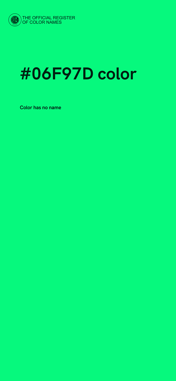 #06F97D color image