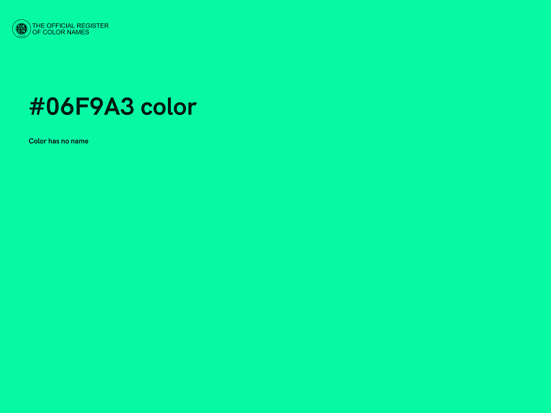 #06F9A3 color image