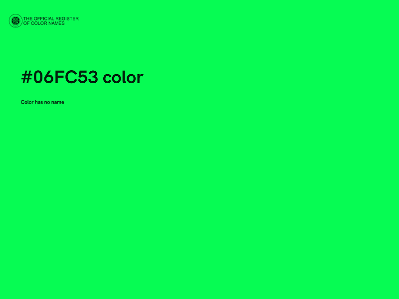 #06FC53 color image