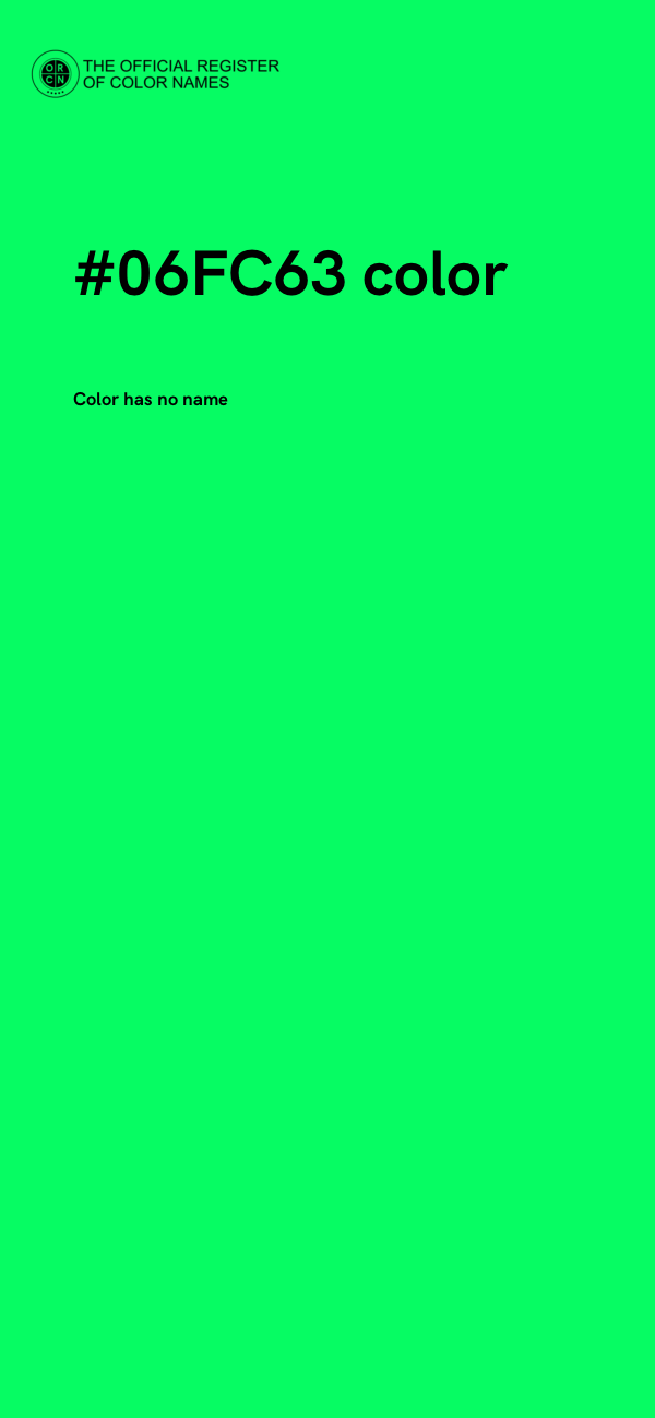 #06FC63 color image