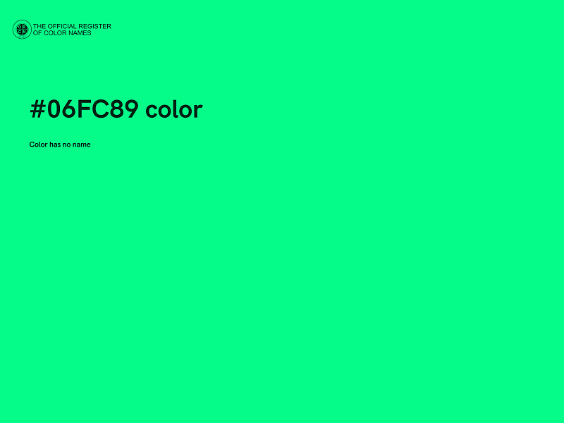 #06FC89 color image