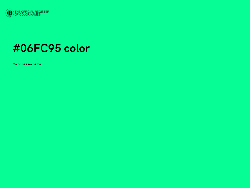 #06FC95 color image