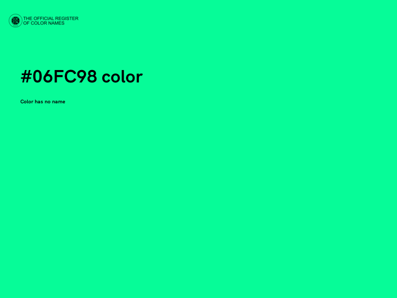 #06FC98 color image