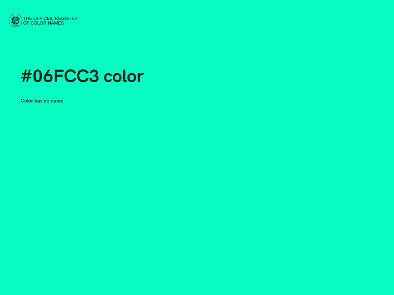 #06FCC3 color image