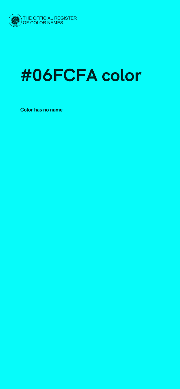 #06FCFA color image