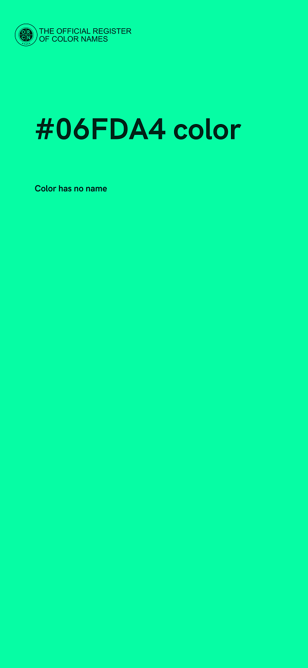 #06FDA4 color image