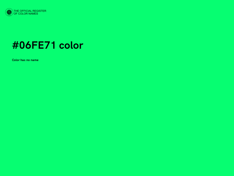 #06FE71 color image