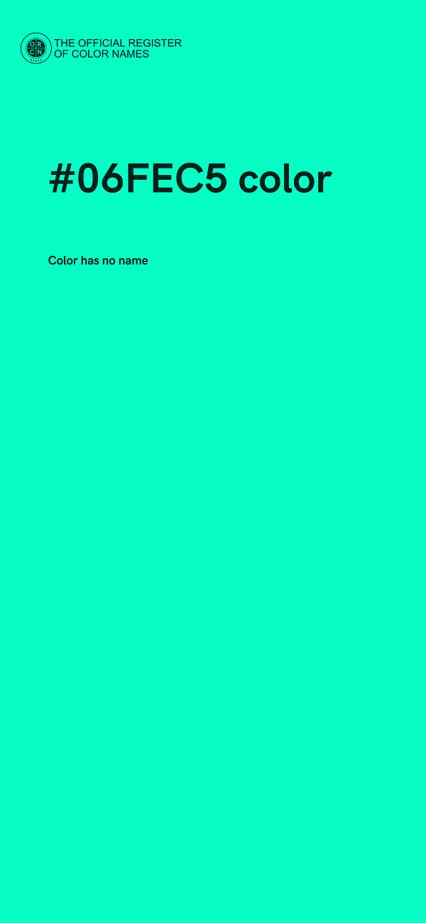 #06FEC5 color image