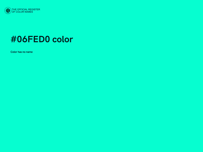 #06FED0 color image